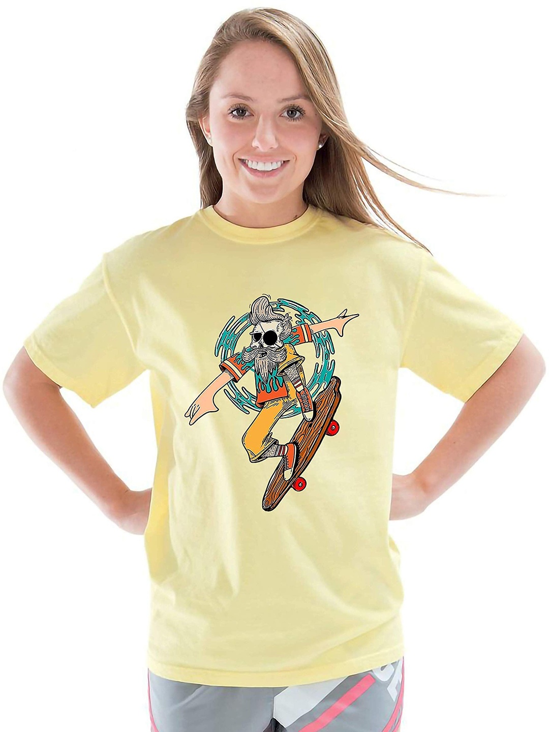 

VLAM Women Printed T-shirt, Yellow