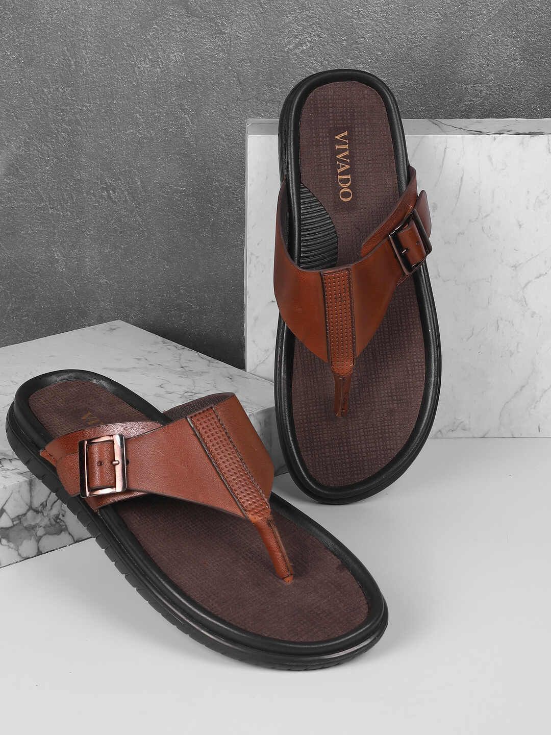 

WALKWAY by Metro Men Leather Comfort Sandals, Brown