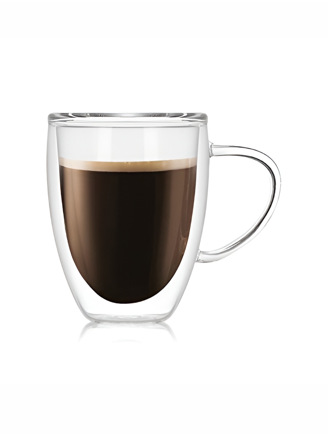 

We3 Transparent Insulated Double Layer Glass Cup 350ml