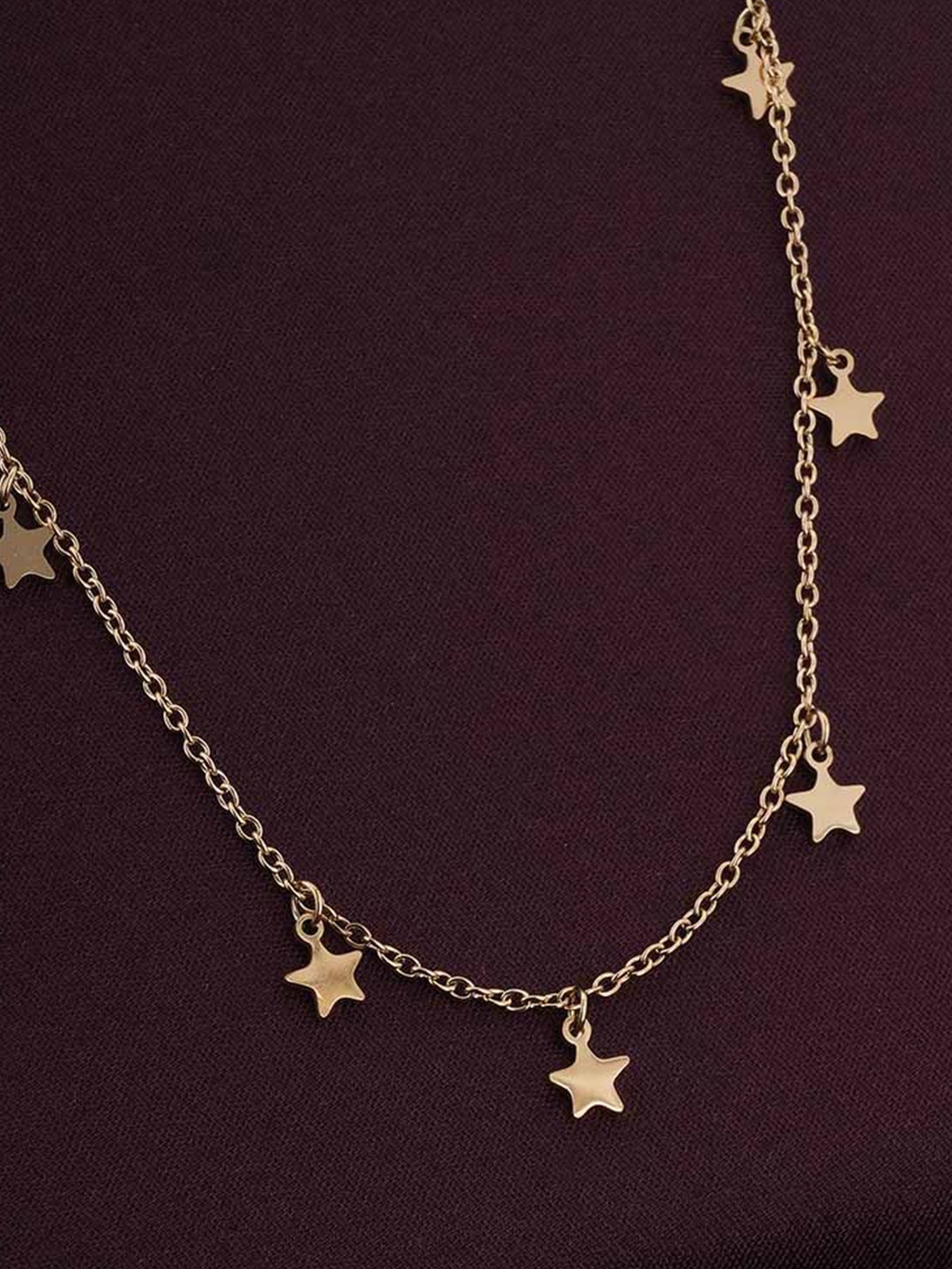 

PALMONAS 18K Gold-Plated Stainless Steel Starry Night Minimal Chain