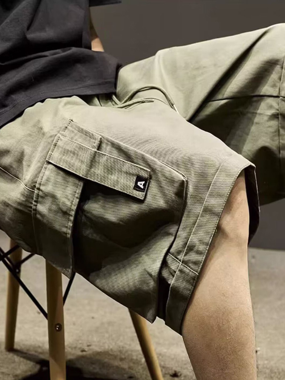 

StyleCast Men Regular Fit Cargo Shorts, Green