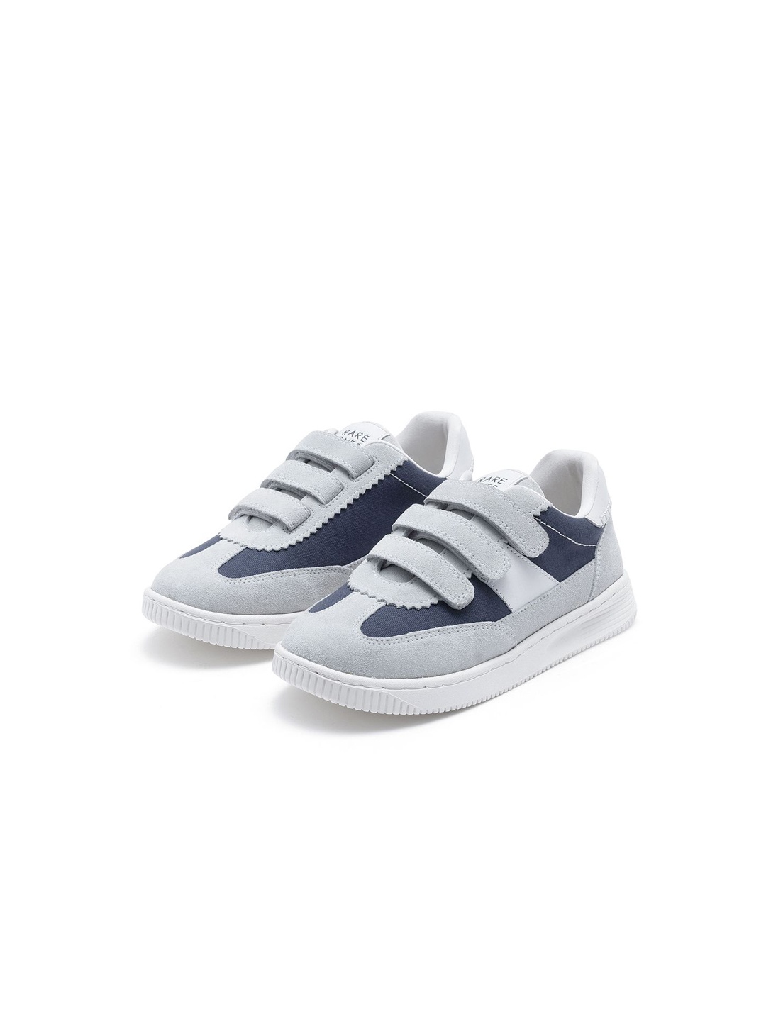 

RARE ONES Boys Colourblocked Leather Sneakers, Navy blue