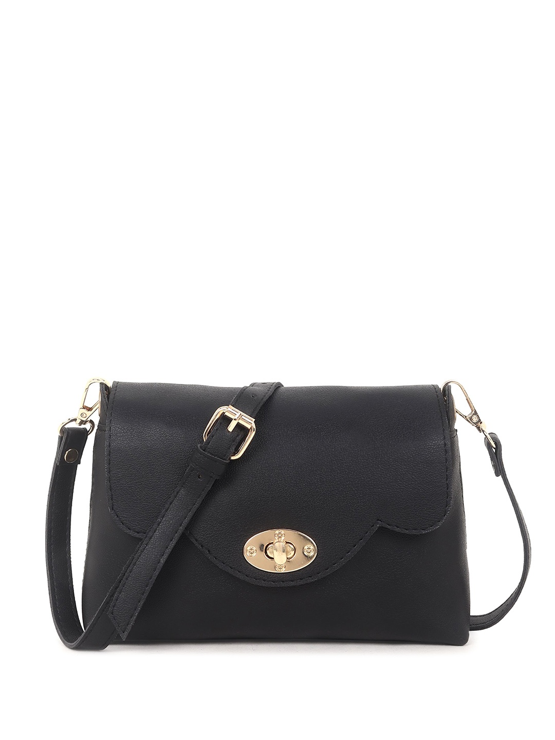 

DressBerry PU Sling Bag, Black