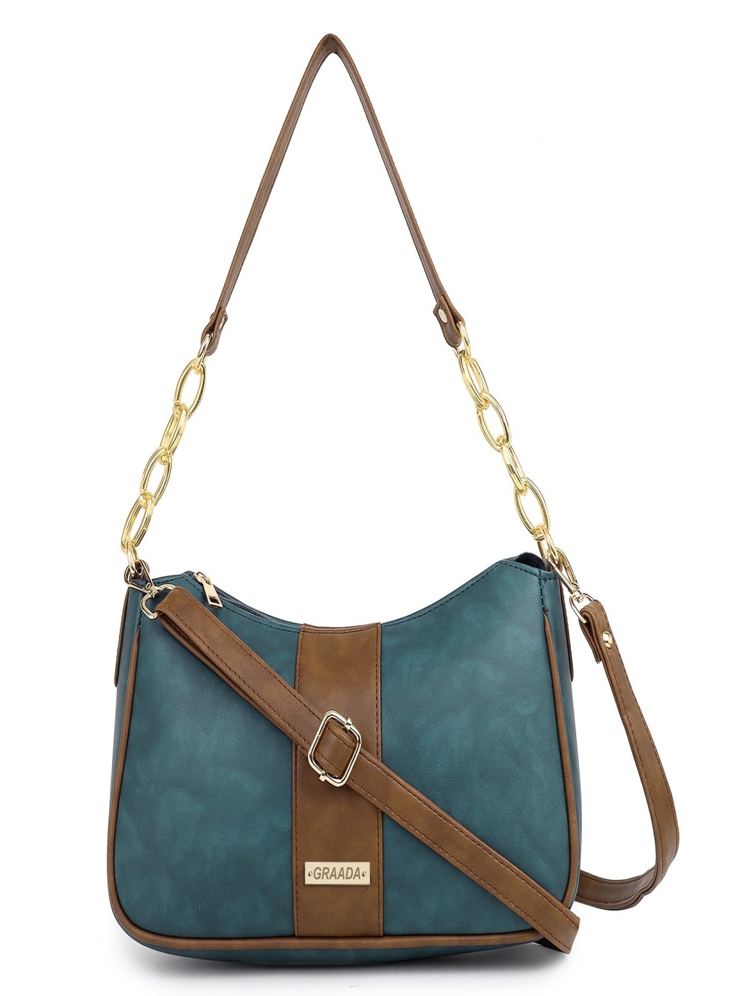 

GRAADA Structured Sling Bag, Green