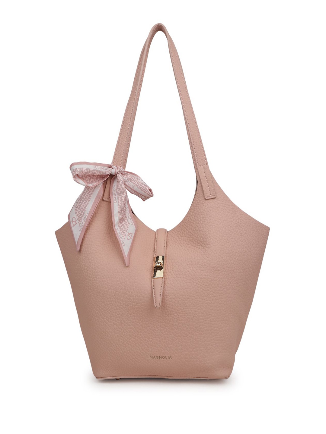 

MAGNOLIA PU Bucket Hobo Bag, Pink