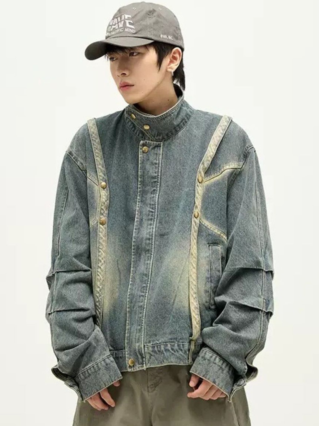 

StyleCast Men Washed Lightweight Denim Jacket, Blue