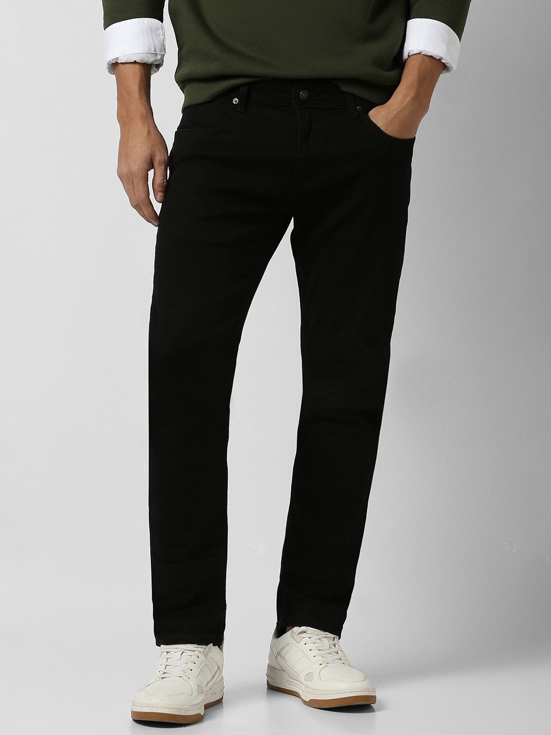 

Peter England Casuals Men Slim Fit Jeans, Black
