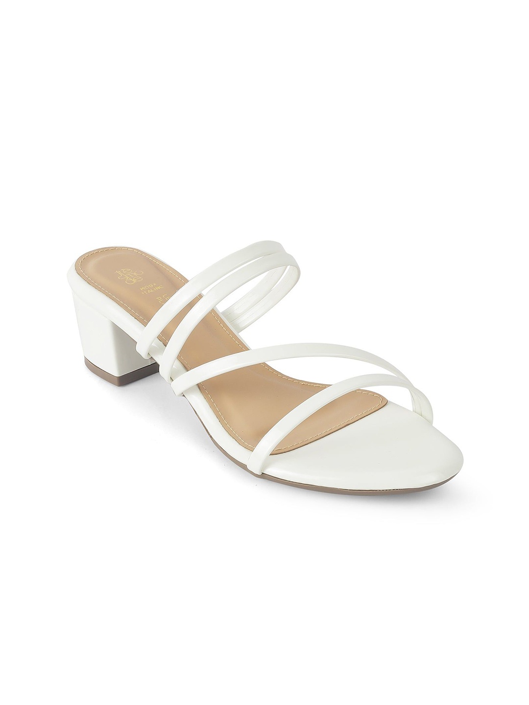 

Tresmode Women Block Heel Sandals, White