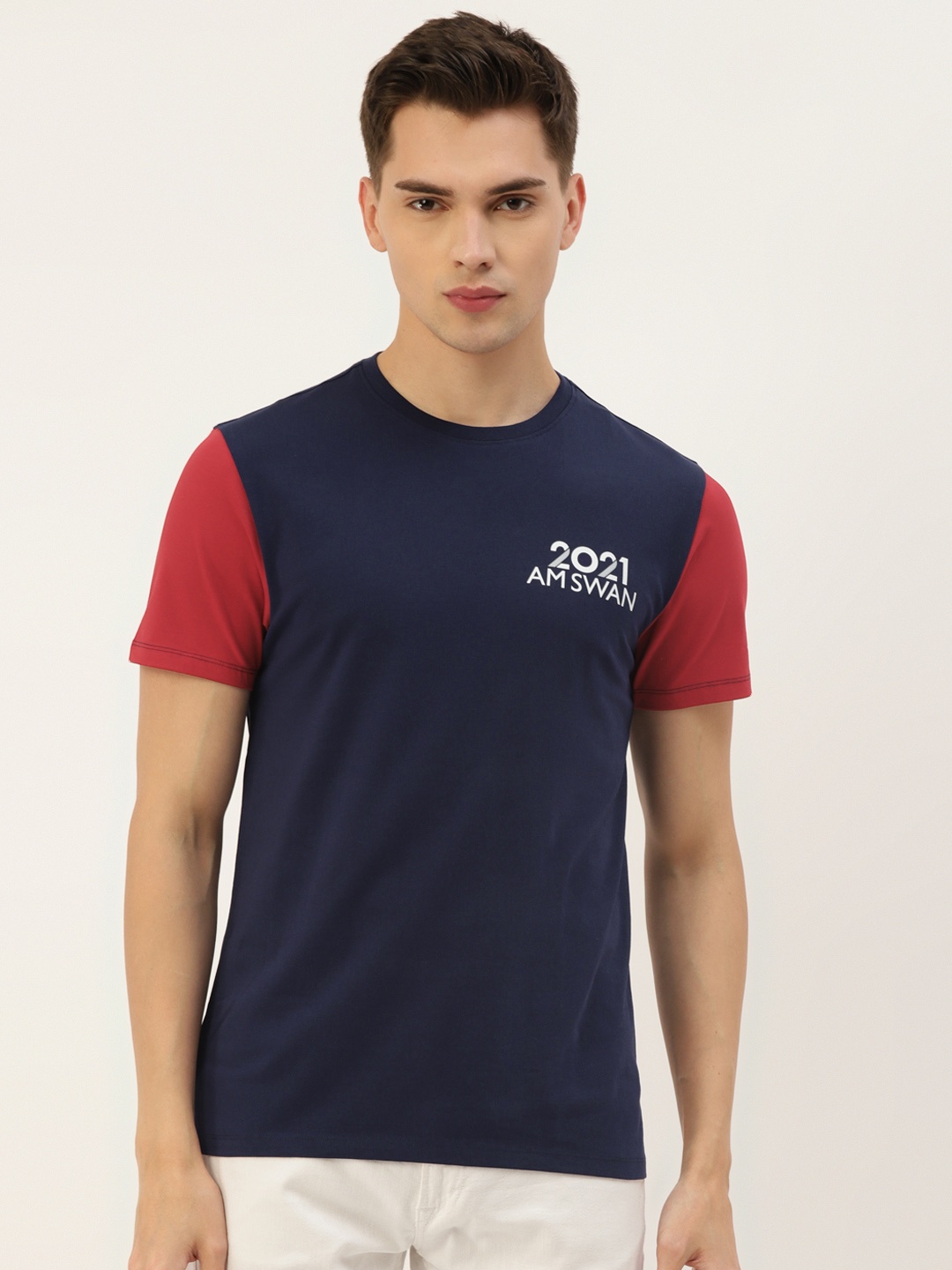 

AMSWAN Men Printed Pockets T-shirt, Multi