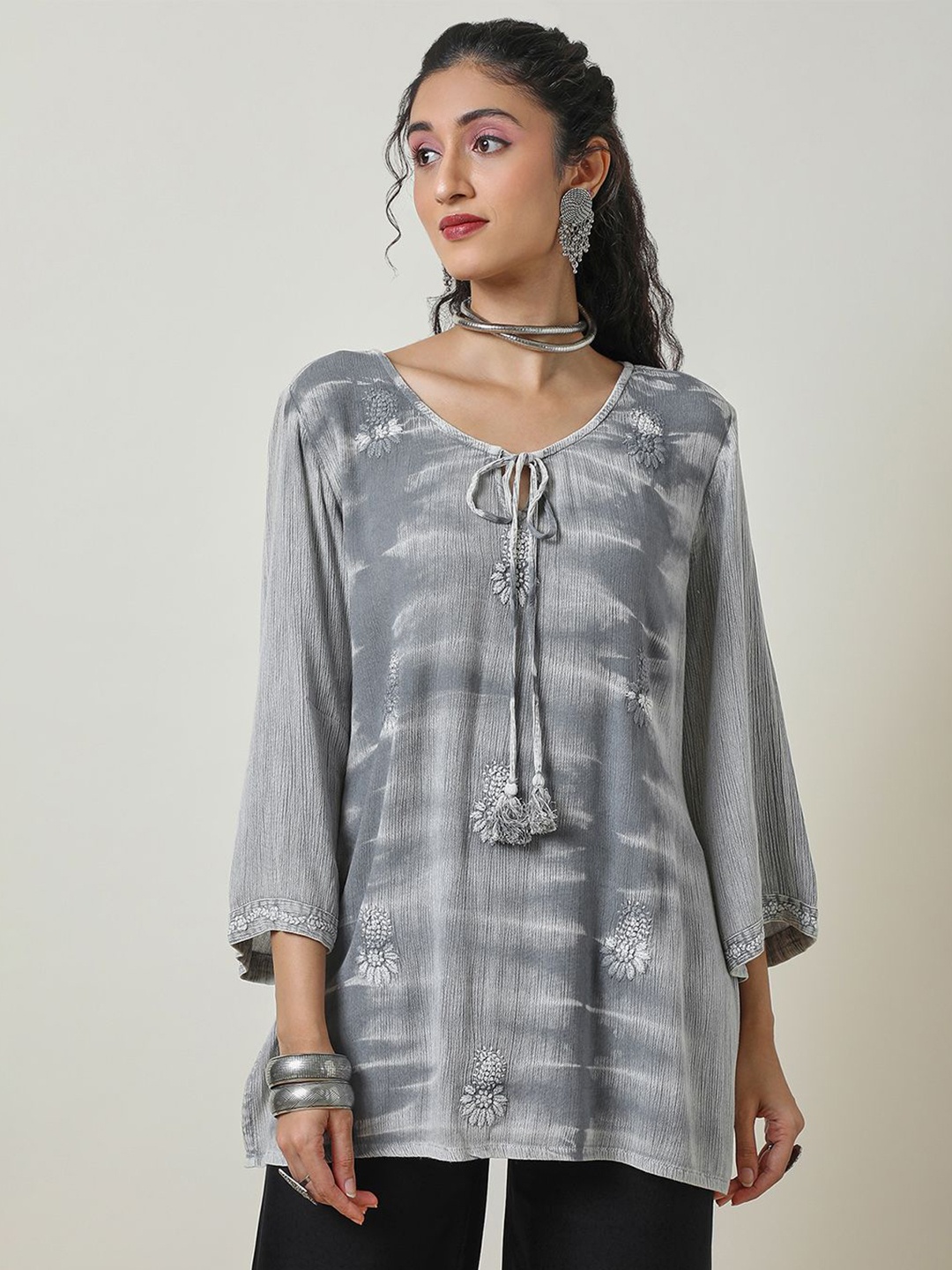 

Soch Embroidered Tunic, Grey