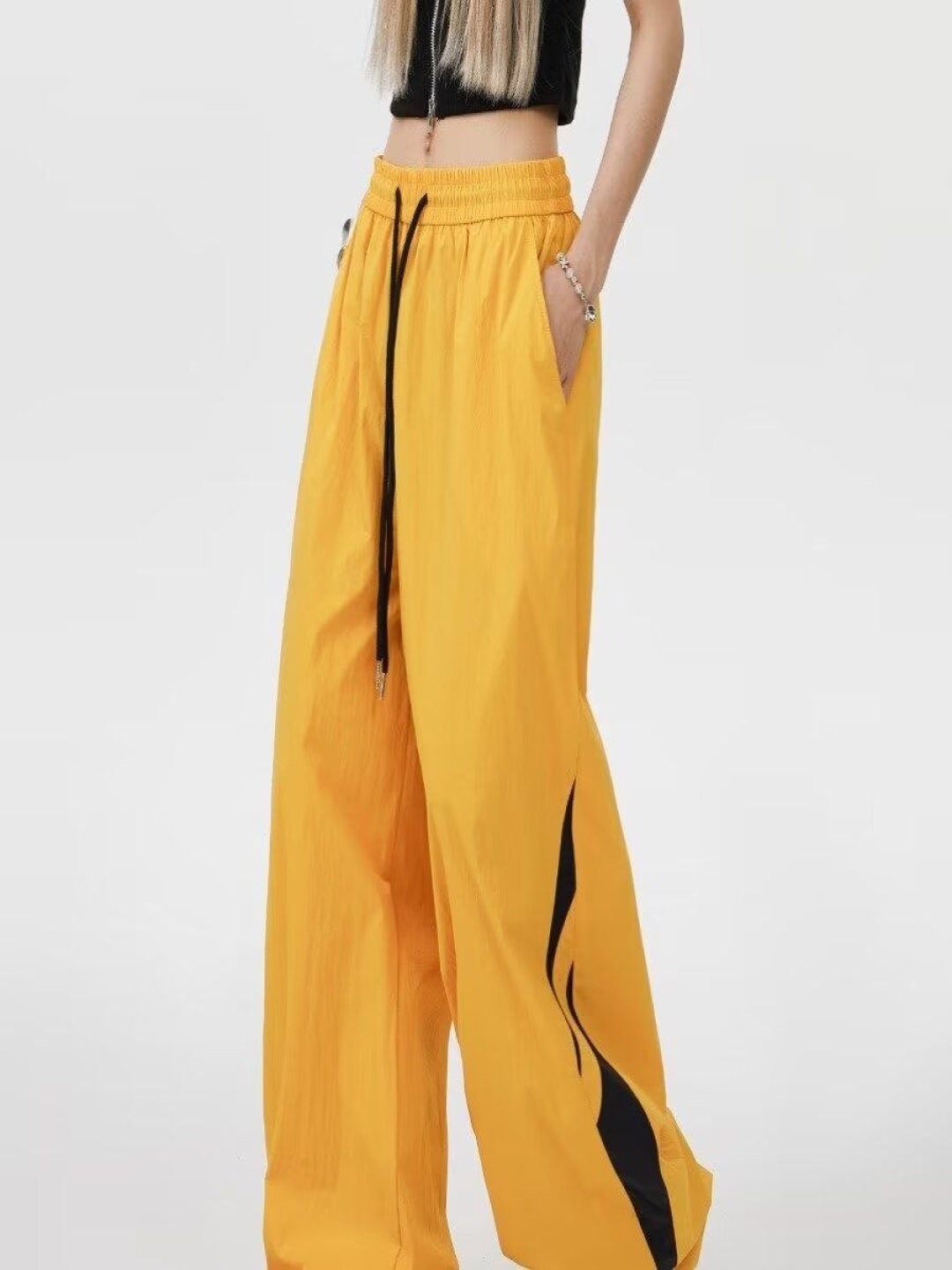 

StyleCast Women Loose Fit Korean Pant, Yellow