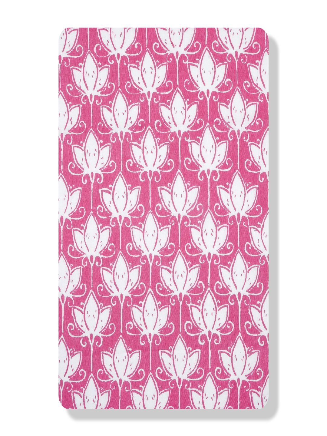 

RJF Floral Printed Pure Cotton Unstitched Dress Material, Pink