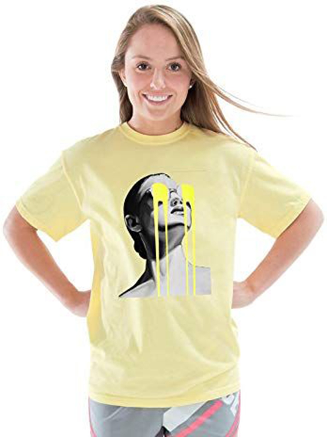 

VLAM Women Printed T-shirt, Yellow