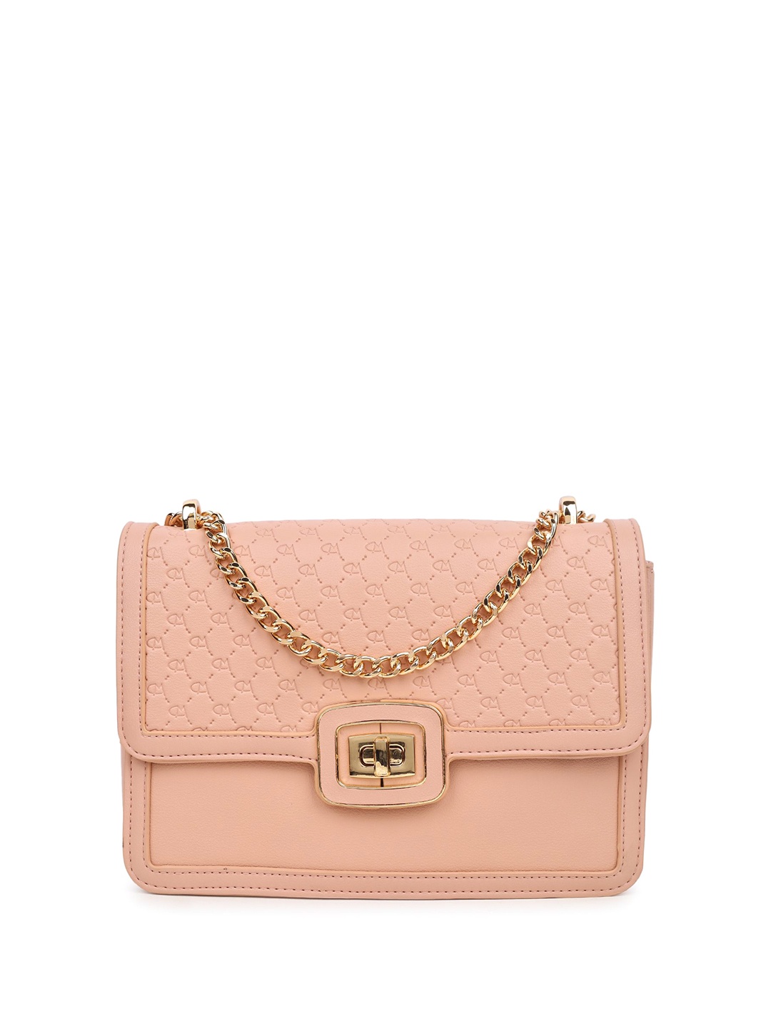 

MAGNOLIA Printed PU Sling Bag, Pink