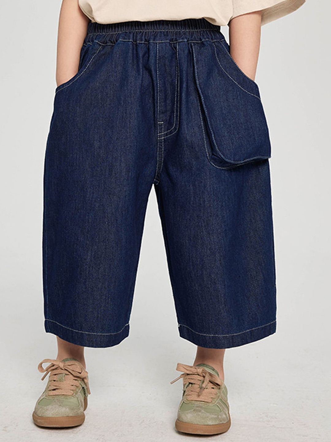 

LULU & SKY Boys Loose Fit Trousers, Blue