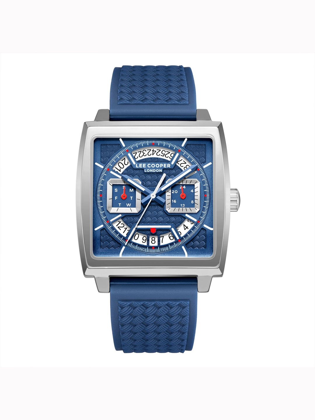

Lee Cooper Men Brass Dial & Straps Analogue Multi Function Watch LC08065.399, Blue
