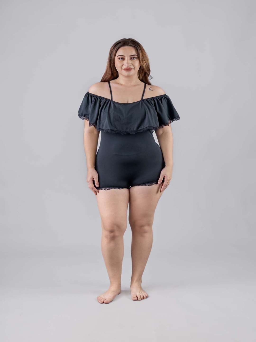 

Keepfit Women Medium Coverage Plus Size Swimsuit, Black