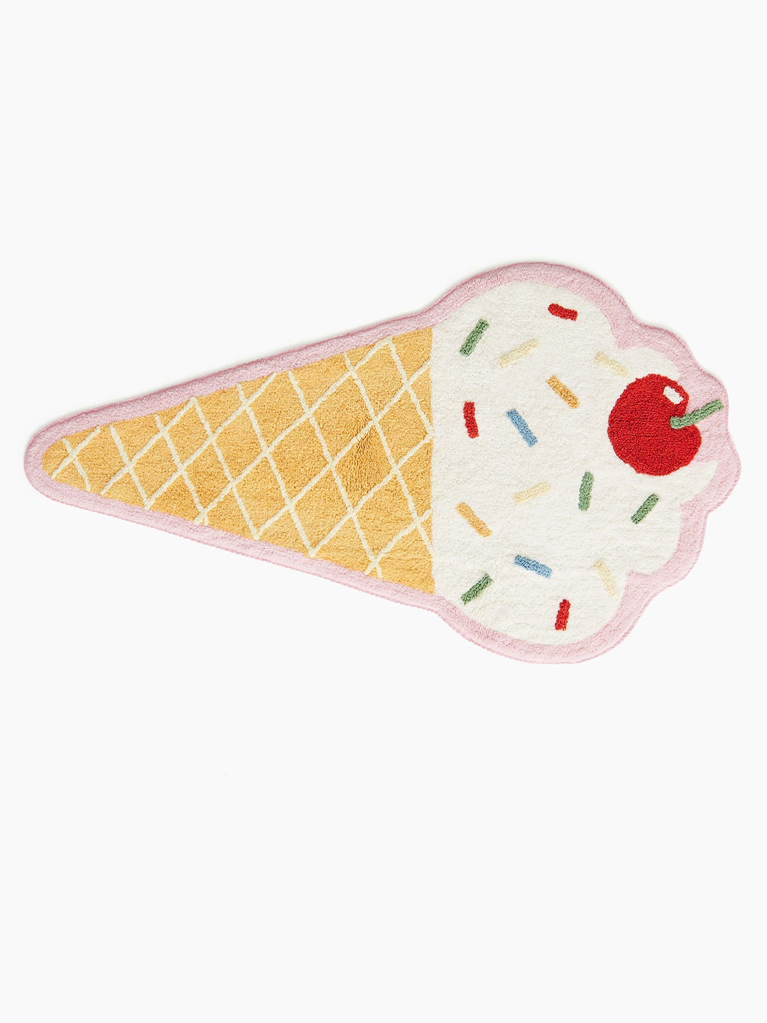 

H&M Ice Cream-Shaped Rug, White