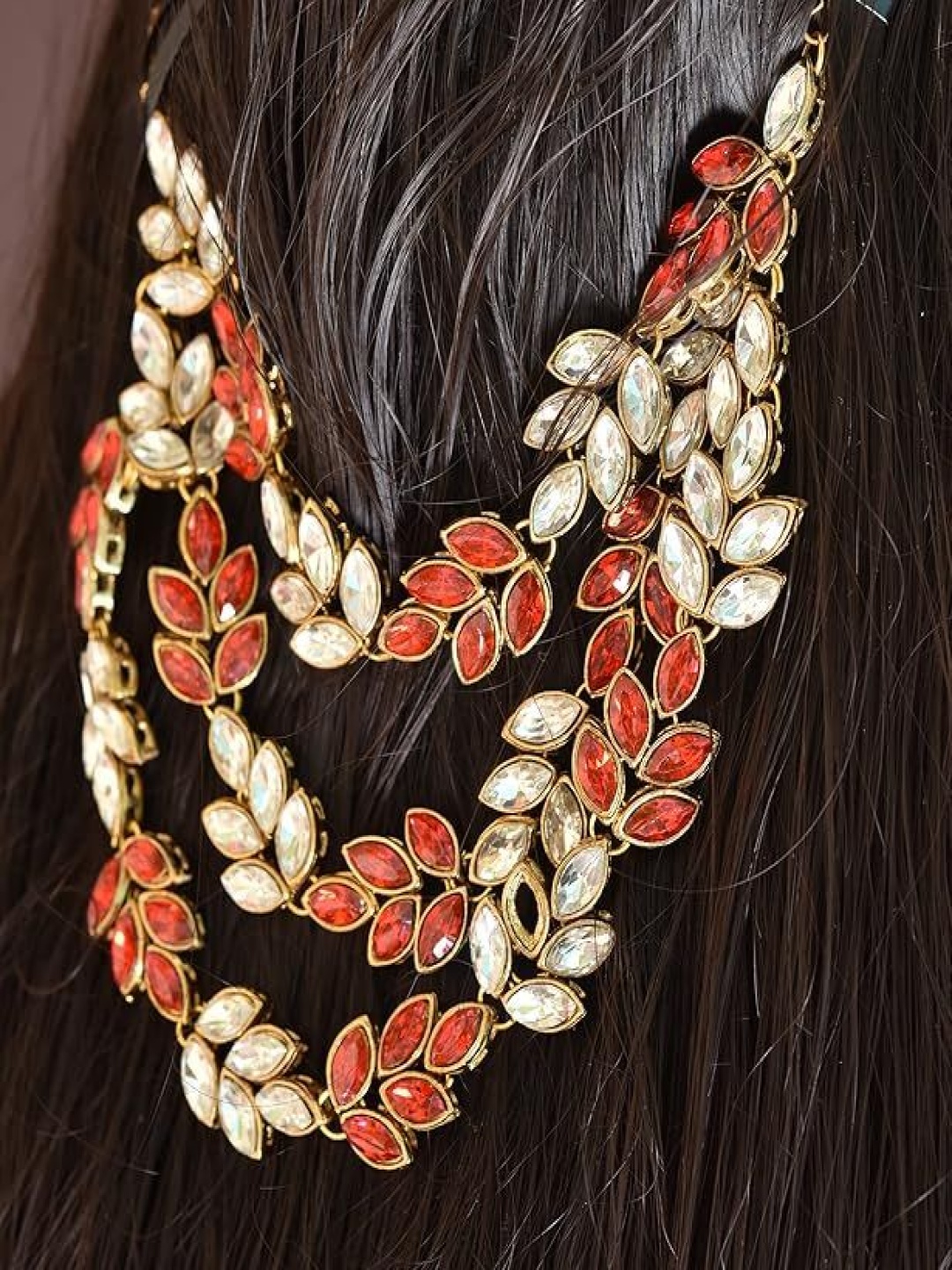 

Kezlin Embellished Metal Tiara, Gold
