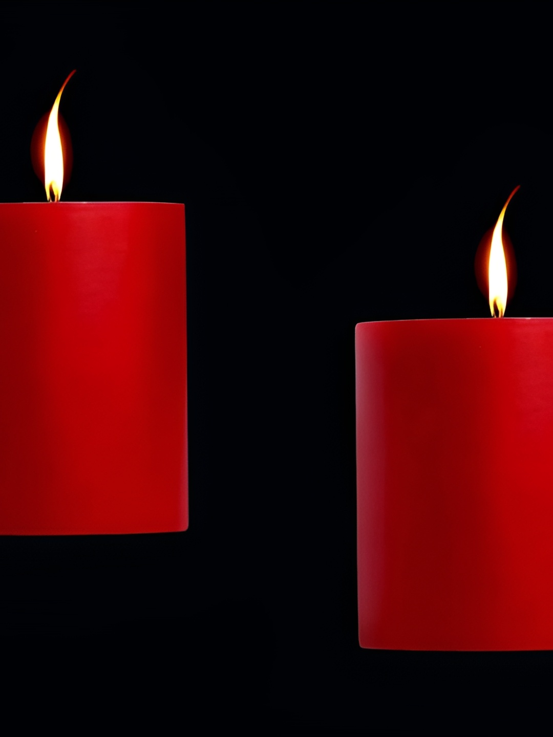 

atorakushon Red-Toned 2 pieces Scented Pillar Candle