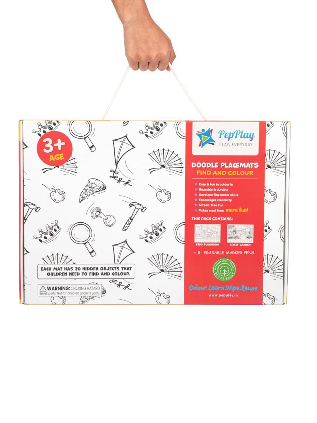 

PepPlay Kids Paper Art Activity Toys and Games, White