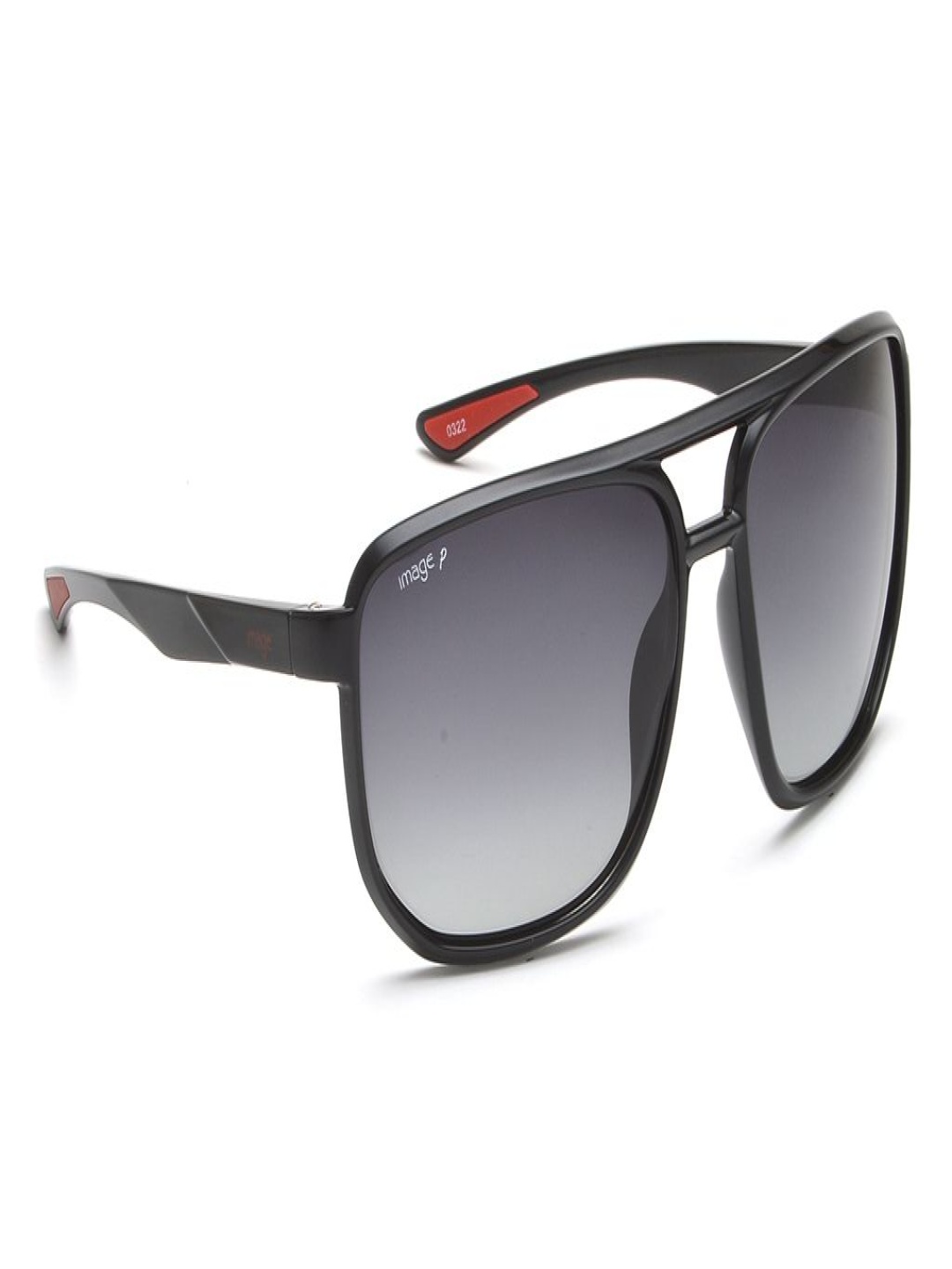 

Image Men Square Sunglasses with UV Protected Lens IMS775C1SG, Grey
