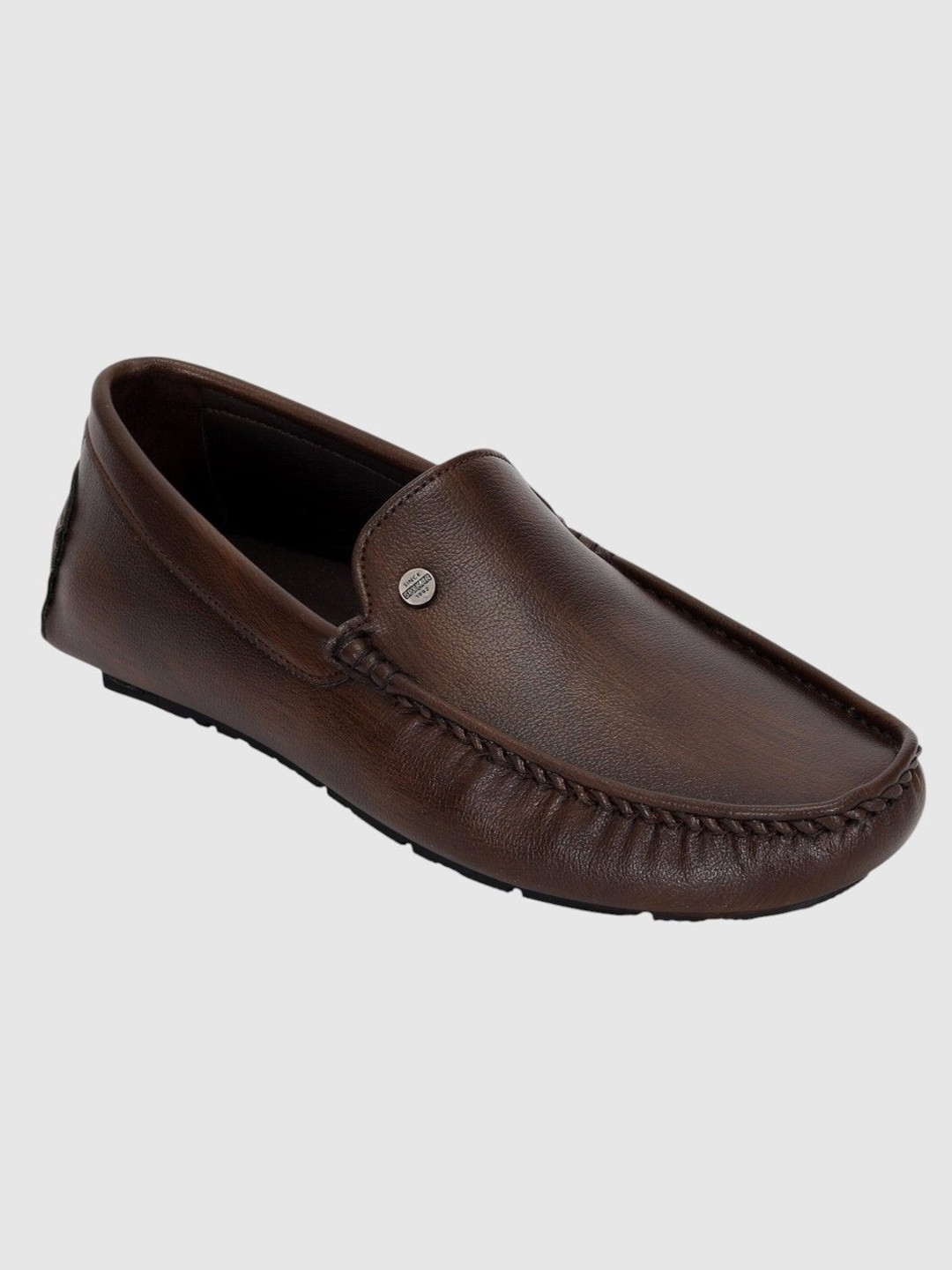 

SPYKAR Endura Men Textured Loafers, Coffee brown