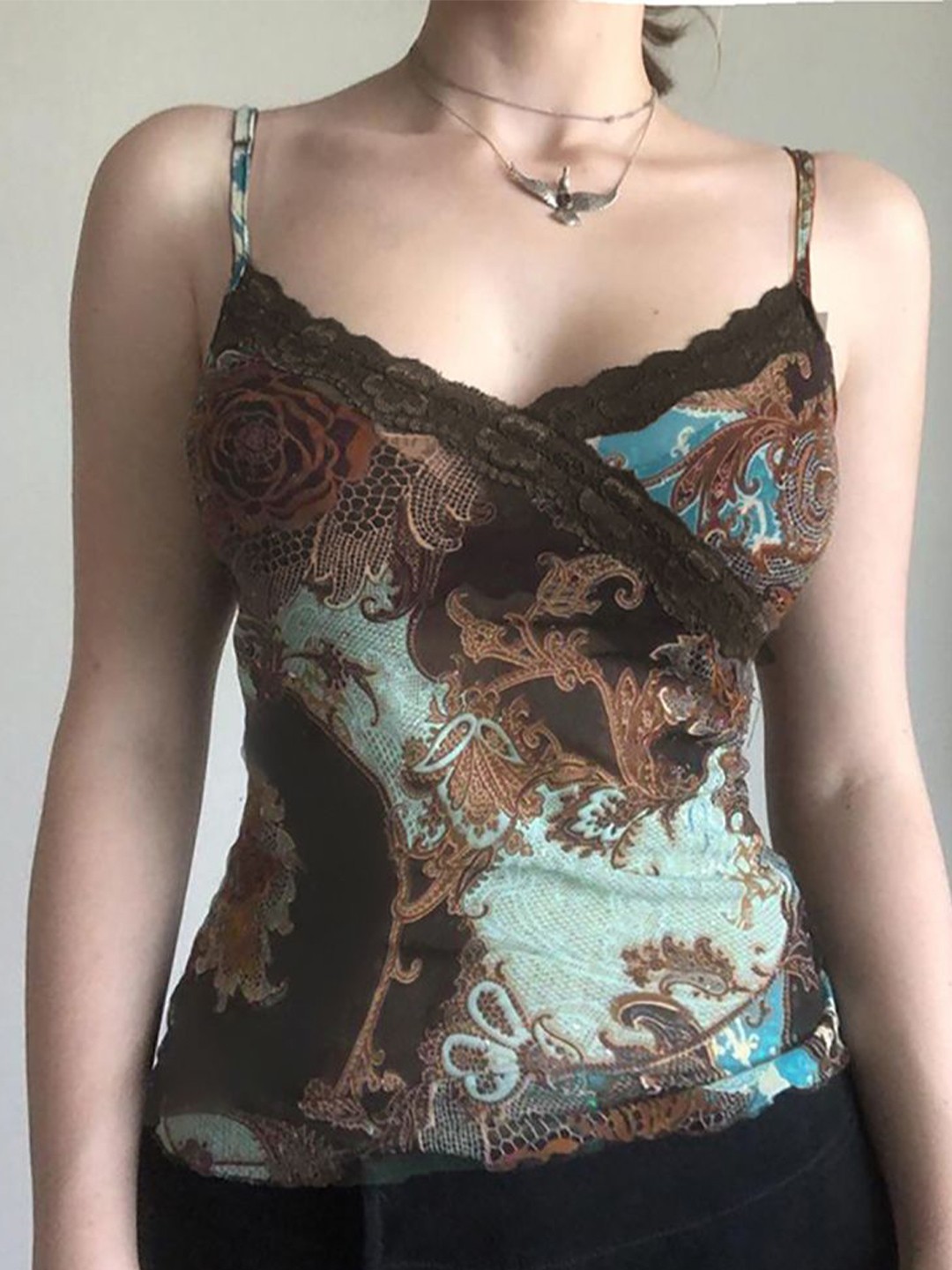 

StyleCast x Revolte Print Top, Blue