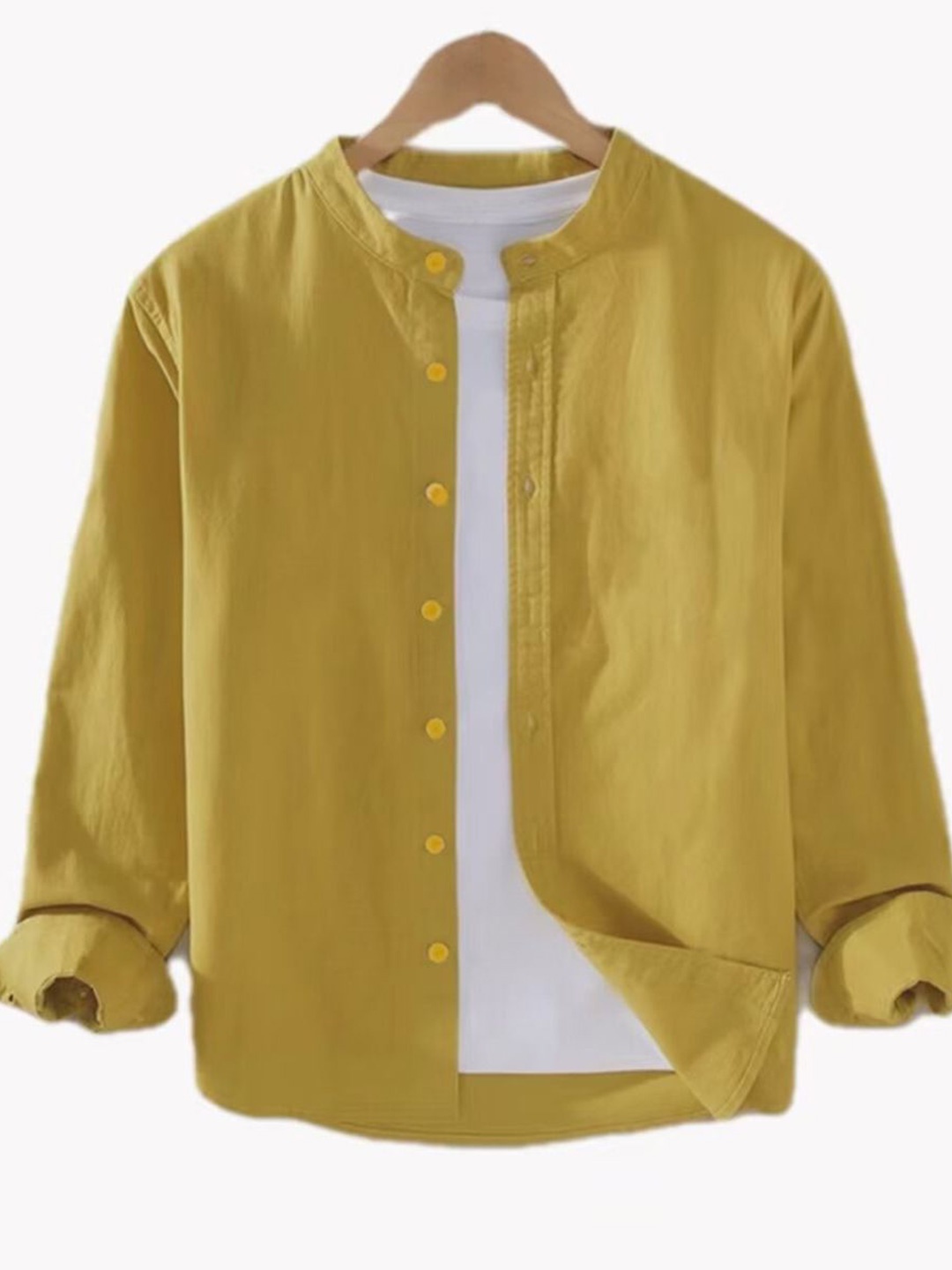 

StyleCast Men Solid Casual Shirt, Mustard