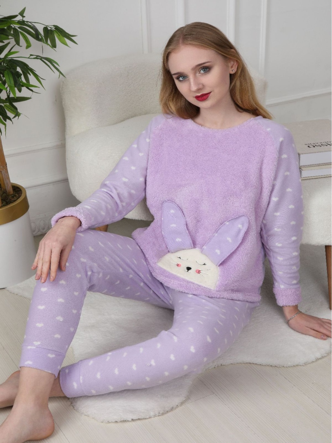

Trendyol Women Night suit, Purple