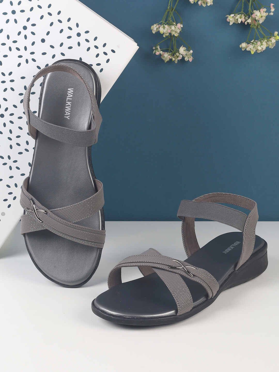 

WALKWAY by Metro Wedge Sandals, Grey