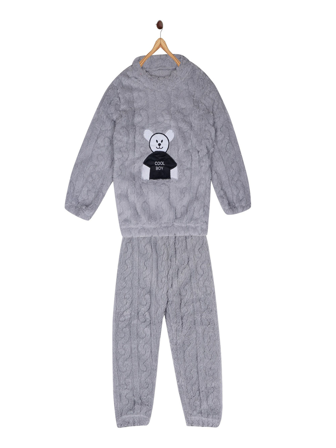 

BAESD Unisex Kids Night suit, Grey