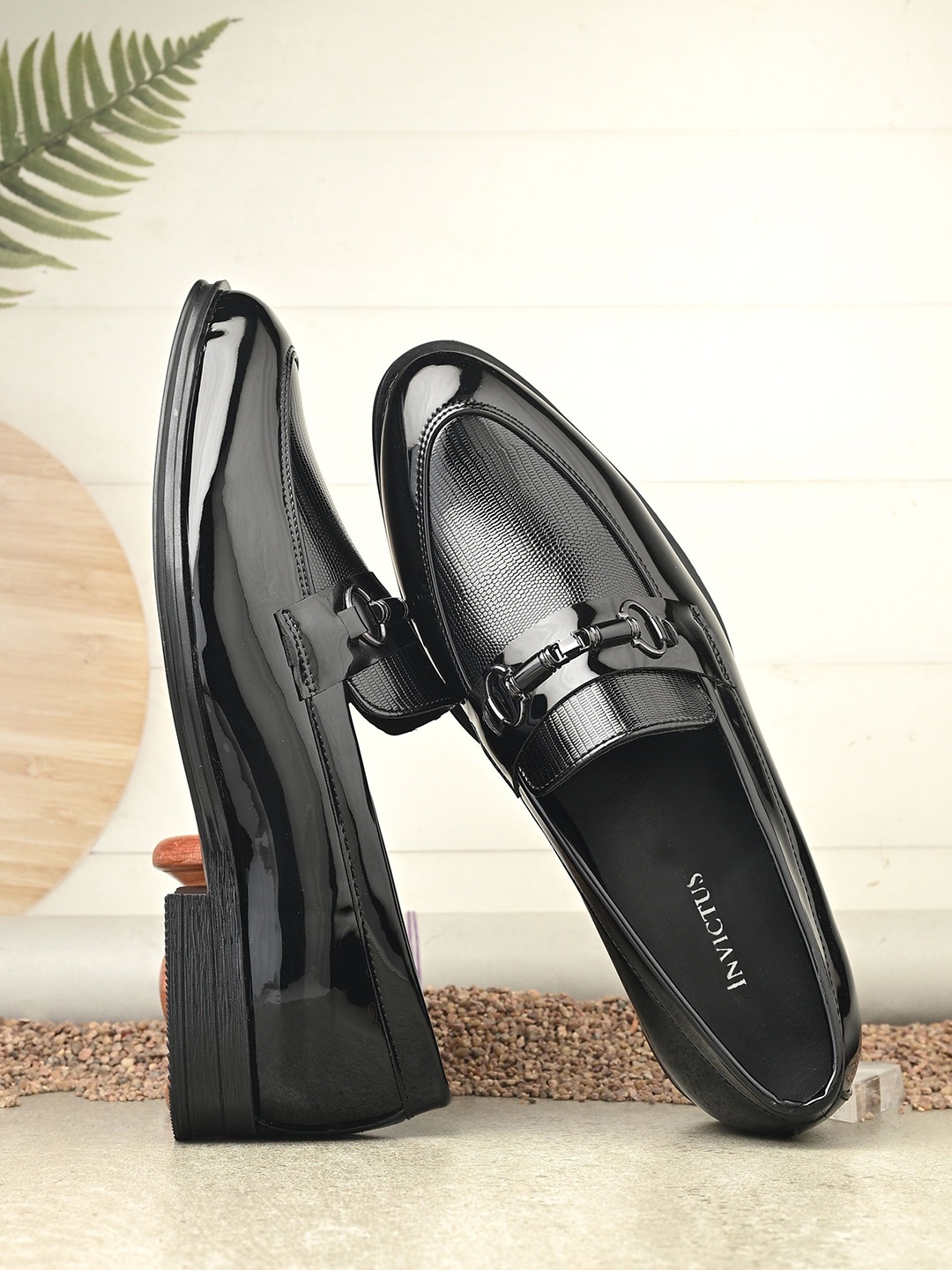 

Invictus Men Formal Loafers Shoes, Black