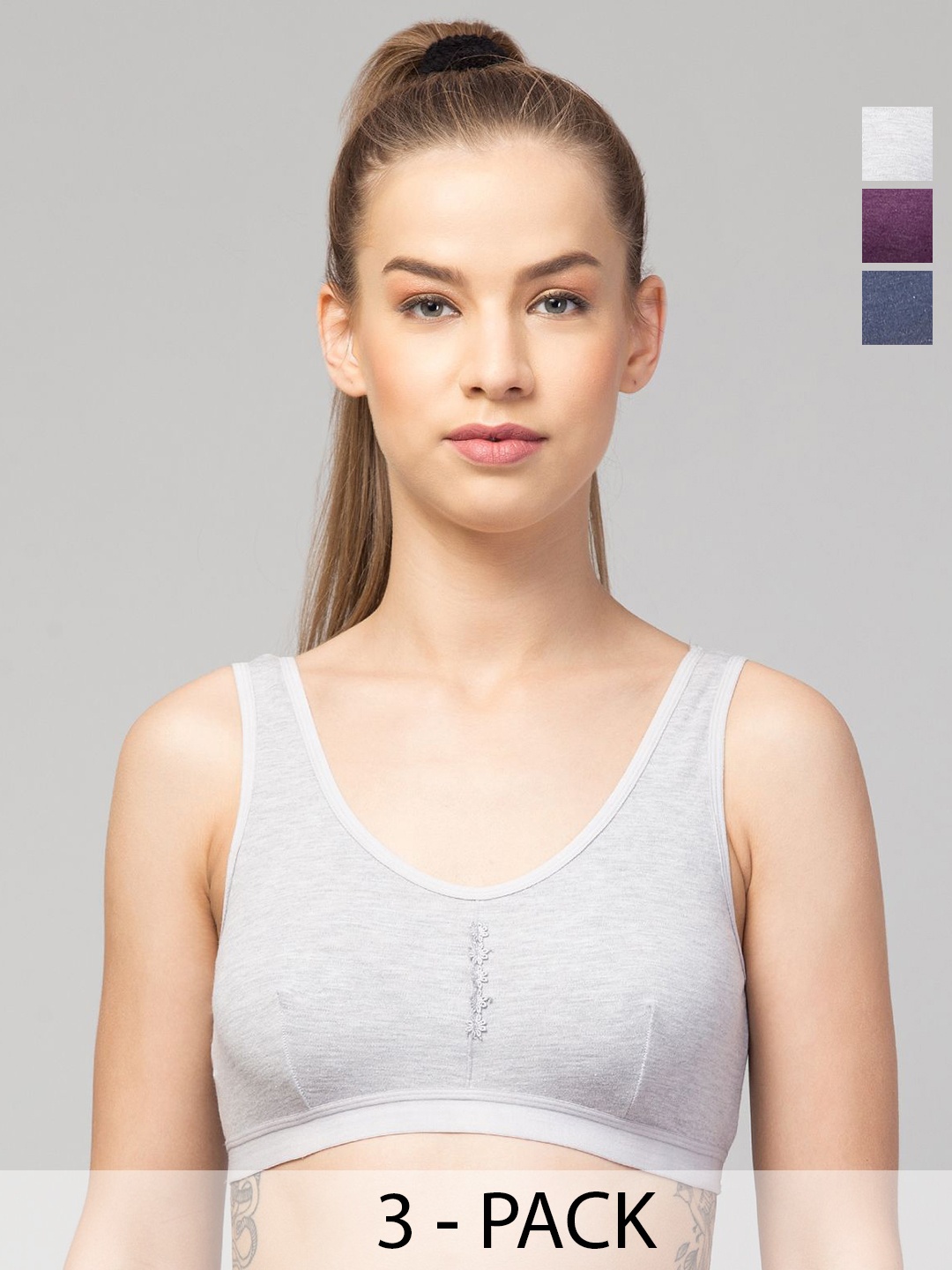 

ULLAS Full Coverage Bra, Blue