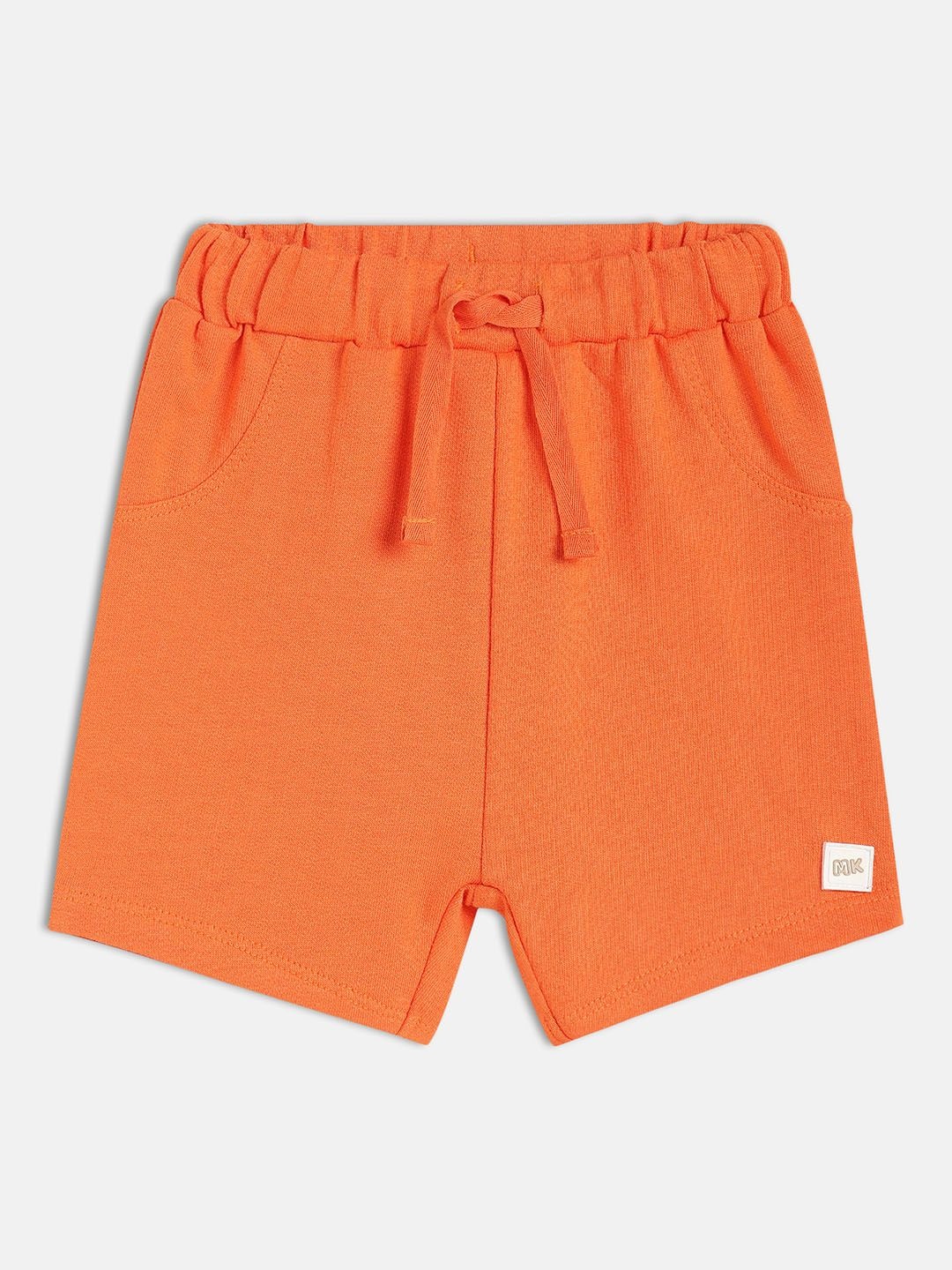 

MINI KLUB Boys Mid-Rise Regular Fit Cotton Shorts, Orange