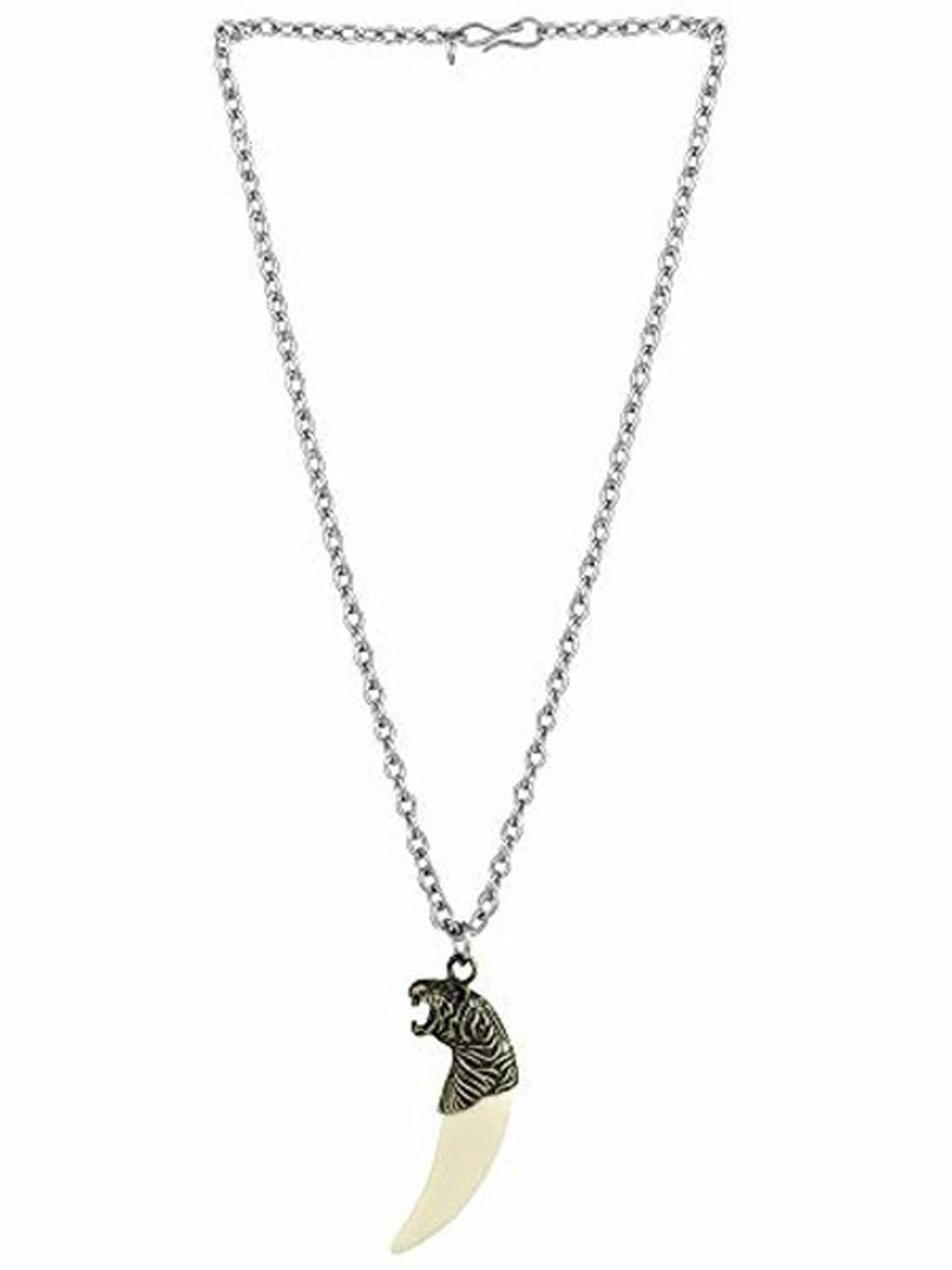 

BEYTER Stainless Steel Pendant with Chain, Silver