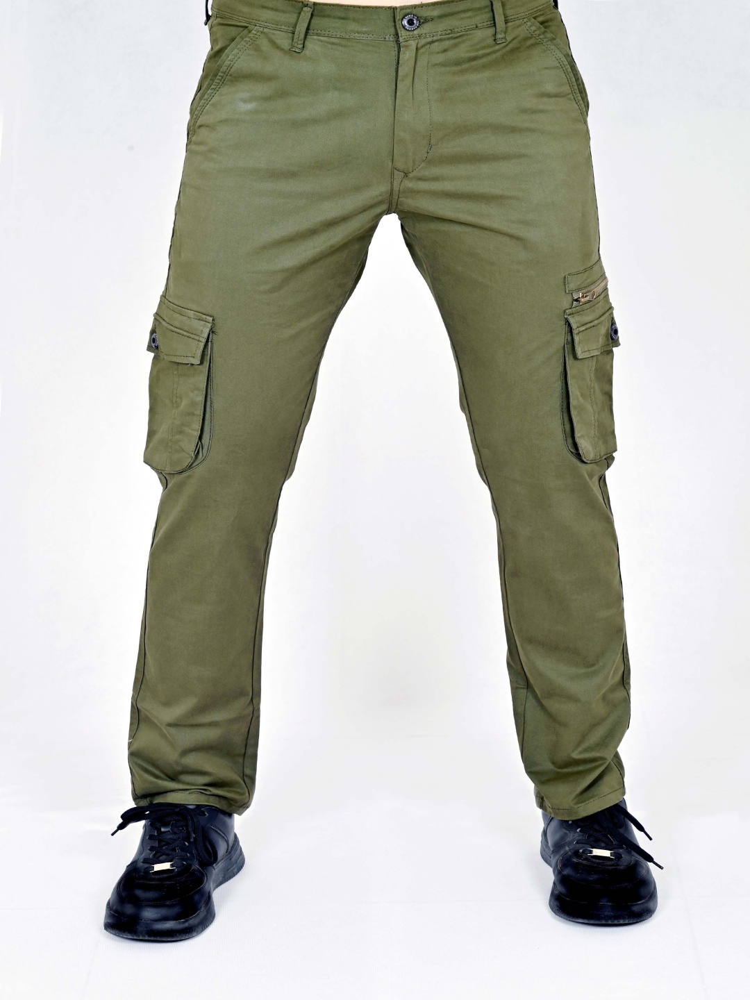 

THE NOMHERD Men Cargos Trousers, Green