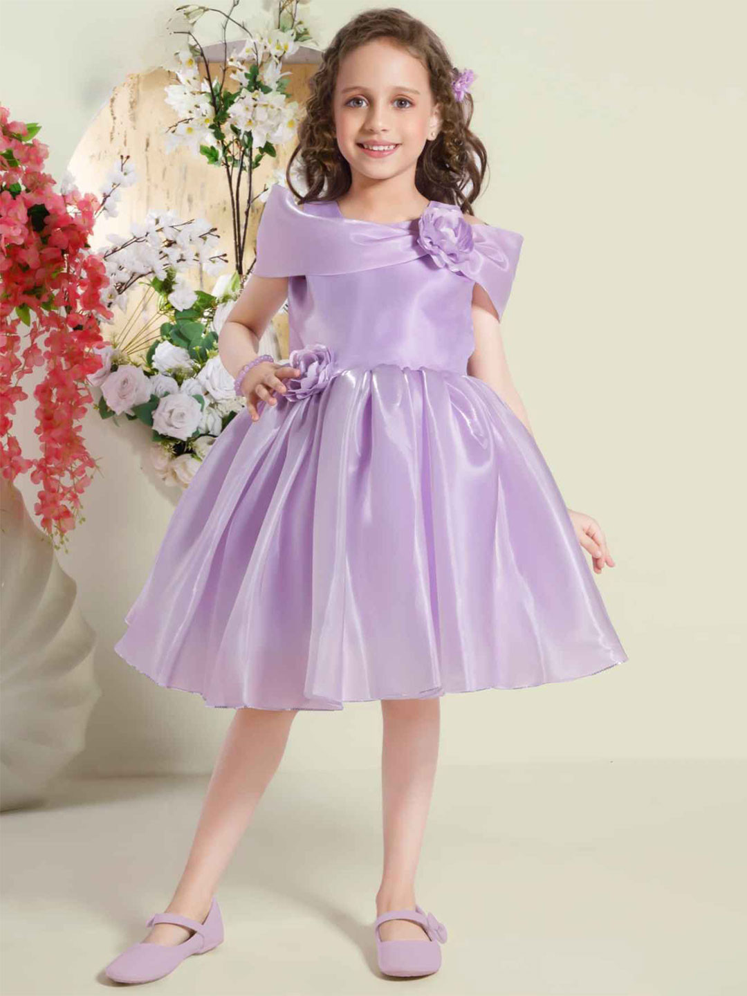 

Lagorii Fit & Flare Dress, Purple