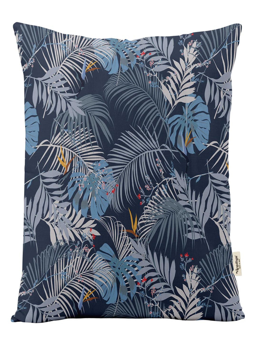 

Vargottam Blue Set of 5 Floral Square Cushion Covers