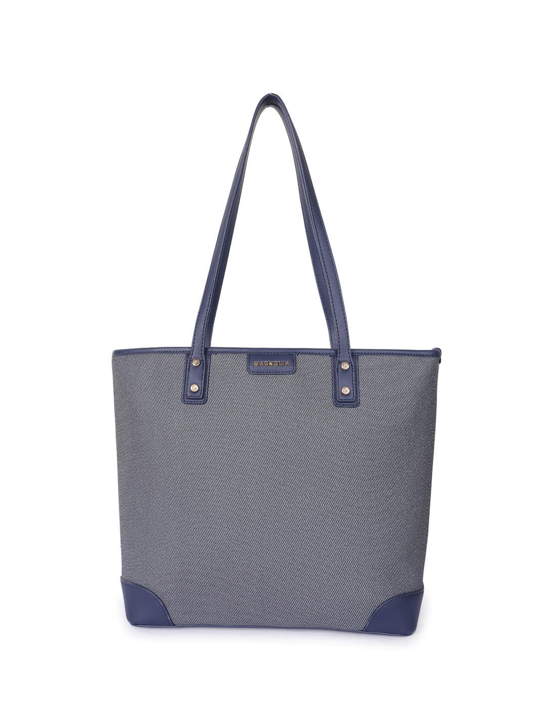 

MAGNOLIA PU Structured Tote Bag, Blue