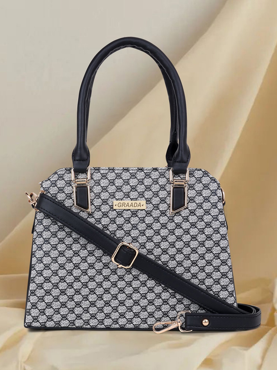 

GRAADA Structured Satchel, Black