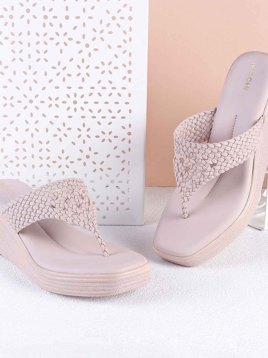 

Mochi Textured Platform Sandals, Off white