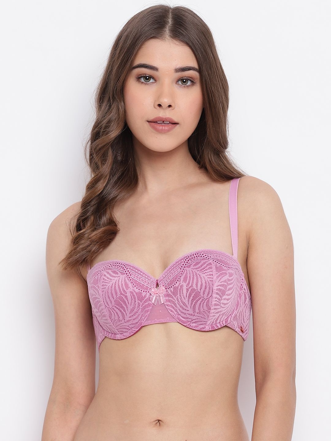 

Enamor Medium Coverage Underwired Lightly Padded Everyday Bra, Pink