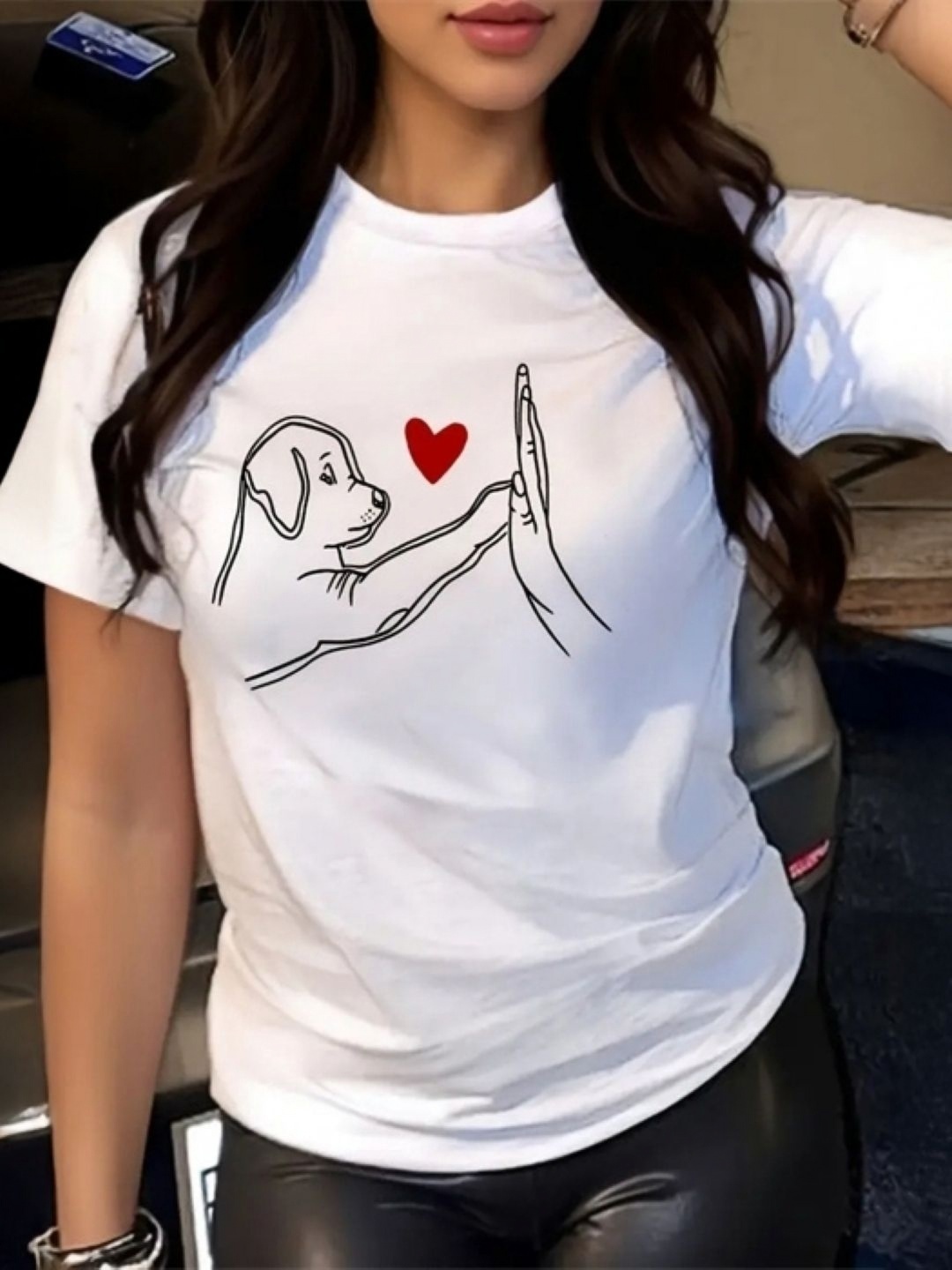 

StyleCast Women Graphic Printed Round Neck T-shirt, White