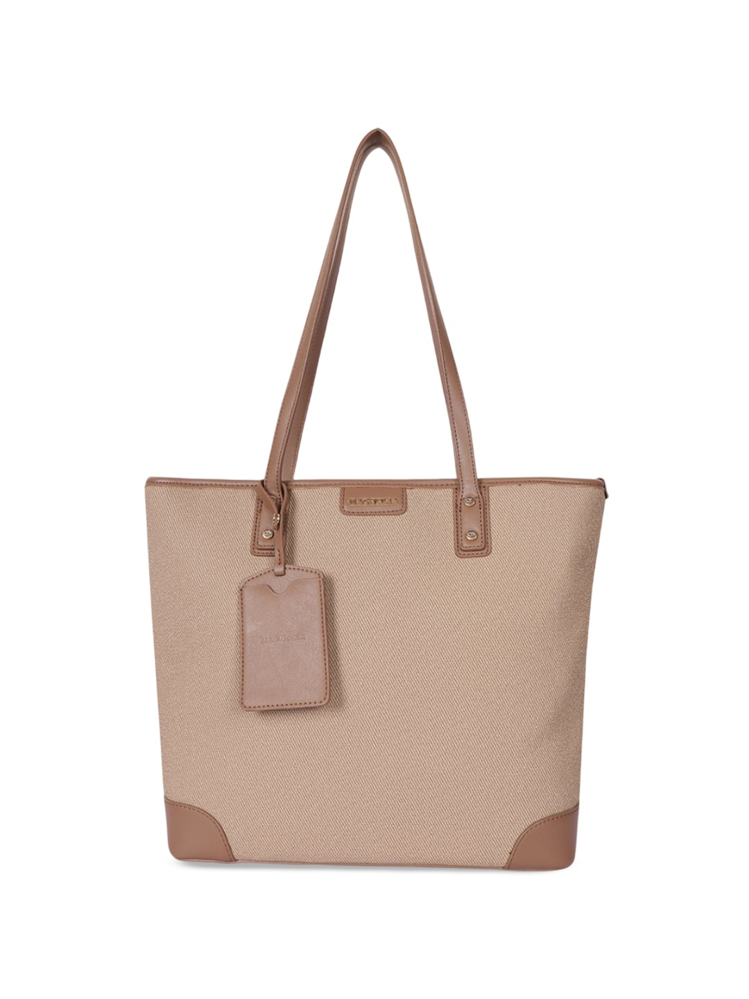 

MAGNOLIA PU Structured Tote Bag, Taupe