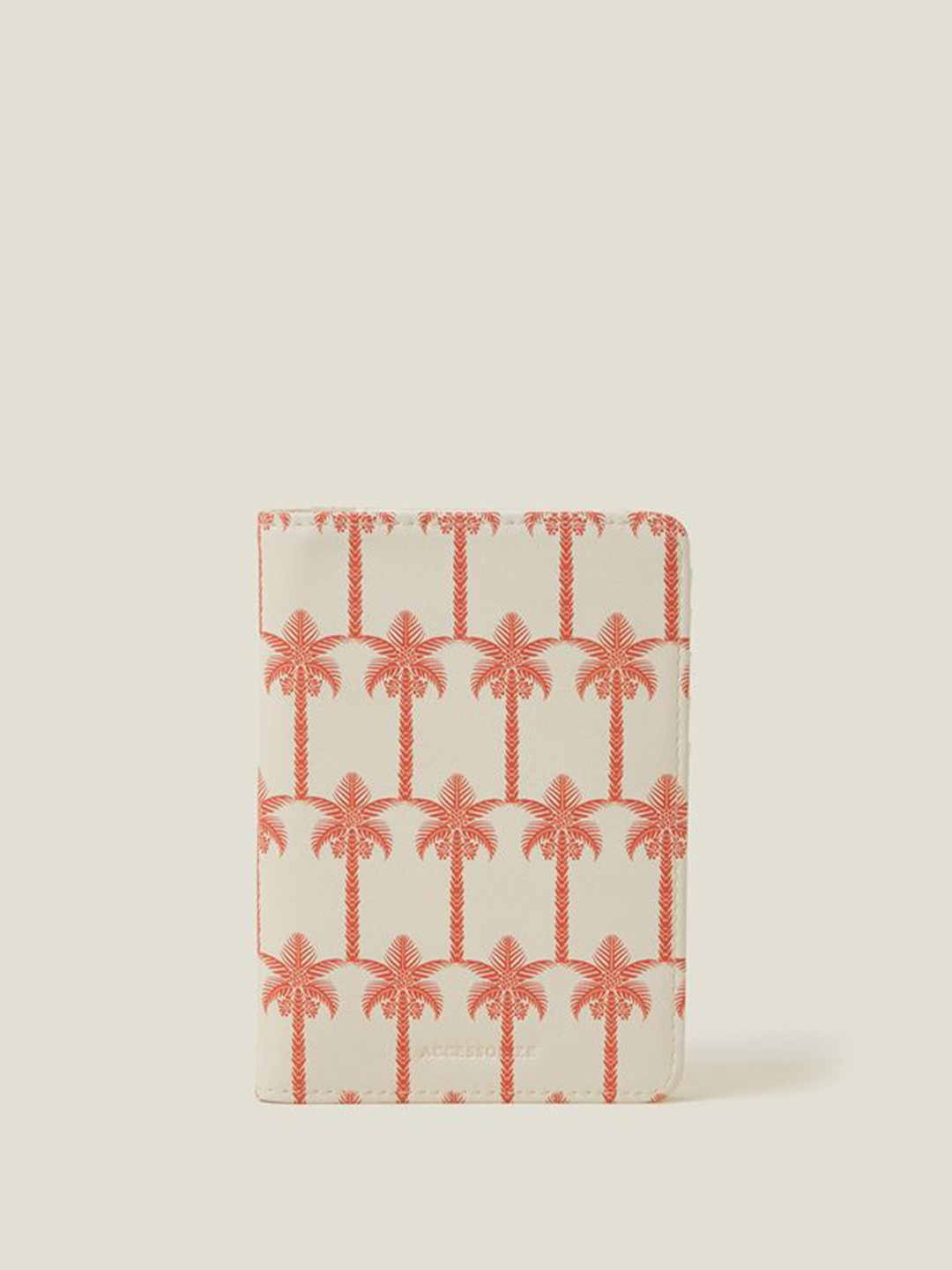 

Accessorize Women Floral Printed PU Passport Holder, Cream