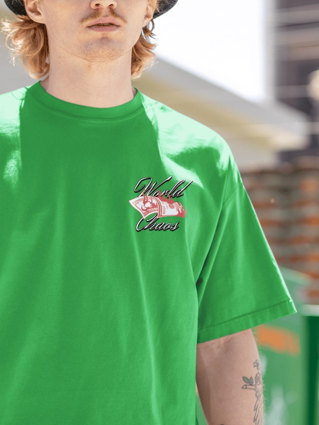 

Edyssa Men Printed T-shirt, Green