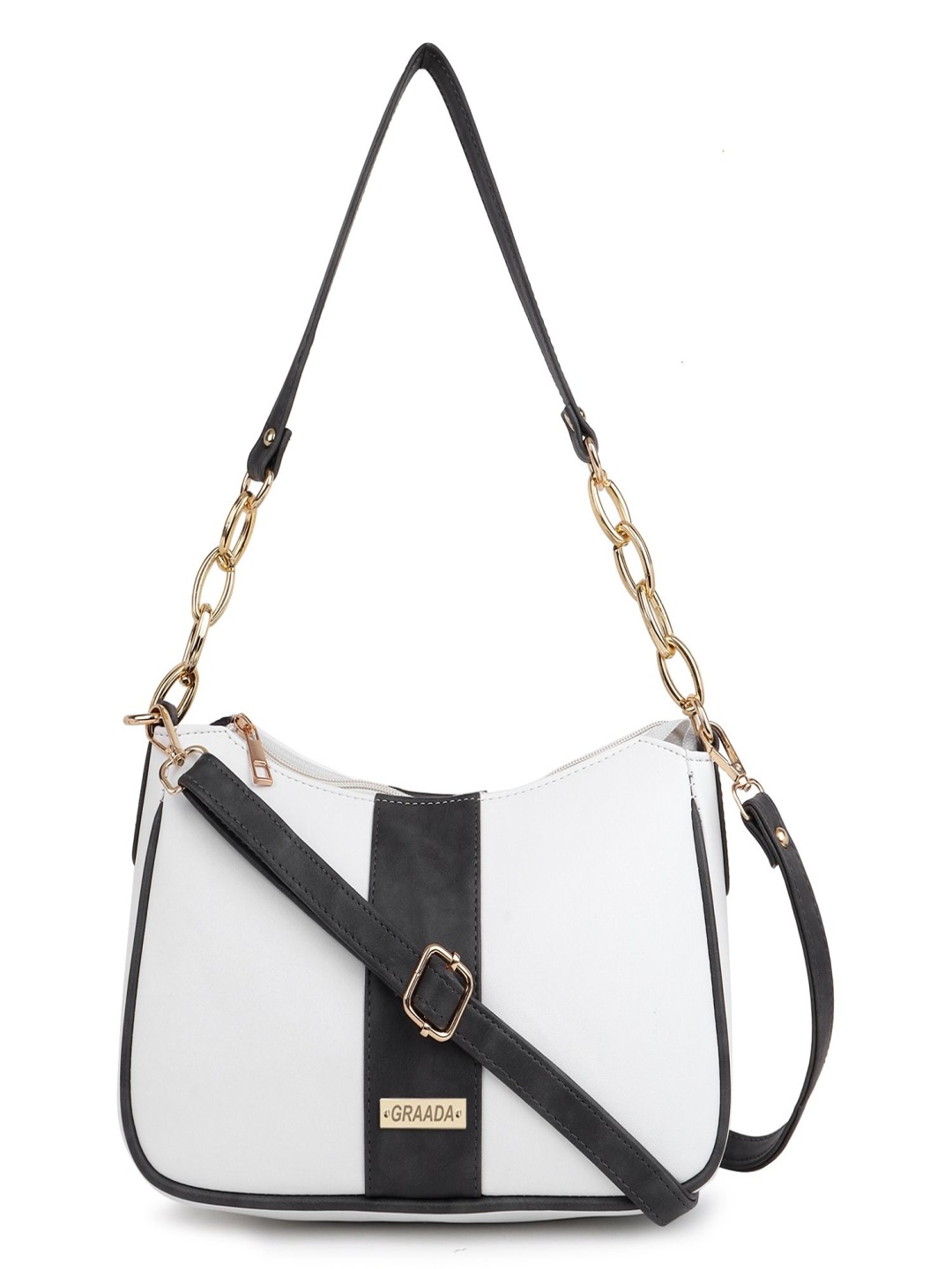 

GRAADA Structured Sling Bag, White