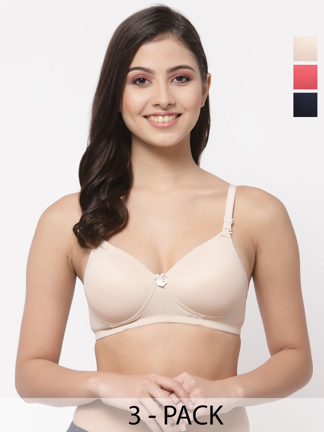 

College Girl Bra Full Coverage Lightly Padded, Beige