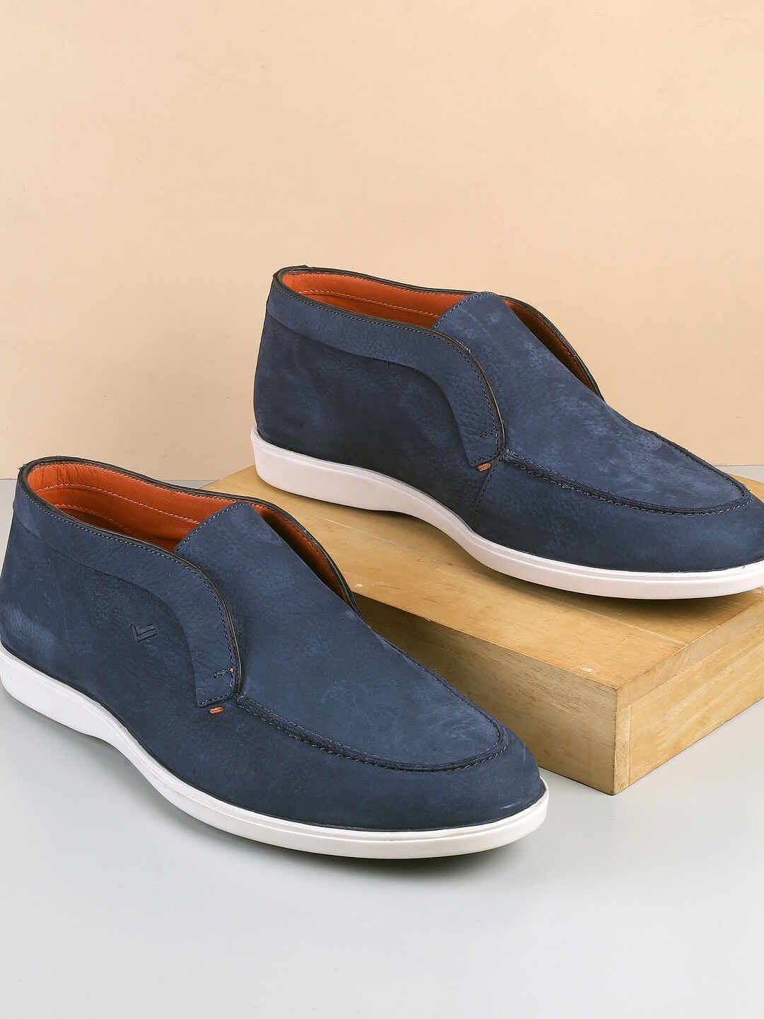 

DAVINCHI Men Slip On Sneakers, Blue